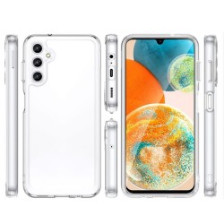 Funda De Silicona Dura Antigolpes Samsung Galaxy A14 5G/A146 Transparente Con Protector De Cámara