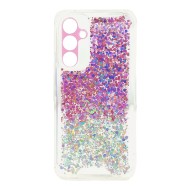 Funda De Silicona Dura Antigolpes Samsung Galaxy A54 5G Rosa Plata Brillante Con Protector De Cámara