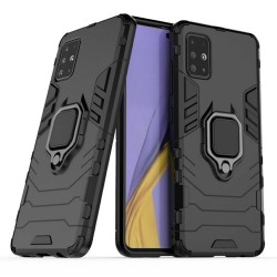 Funda De Silicona Antigolpes Armor Carbon Samsung Galaxy A51 Negro Ring Armor