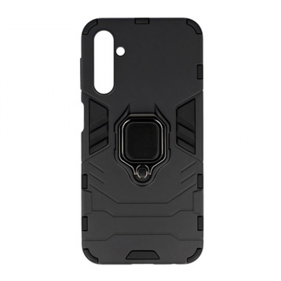 Funda De Silicona Antigolpes Armor Carbon Samsung Galaxy A24 4G/A25 5G Negro Ring Armor