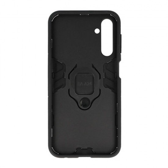 Funda De Silicona Antigolpes Armor Carbon Samsung Galaxy A24 4G/A25 5G Negro Ring Armor