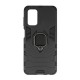 Samsung Galaxy A13 4G Black Ring Armor Armor Carbon Anti-Shock Silicone Case