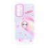 Samsung Galaxy A54 Pink Love Ring Silicone Case With Camera Protector