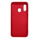 Funda De Silicona Samsung Galaxy A20E/A202 Rojo Con Soporte De Anilla