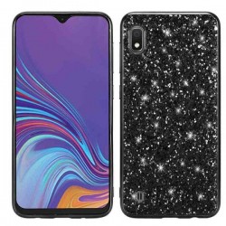 Funda De Silicona Bling Glitter Samsung Galaxy A10/A105 Negra