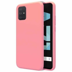 Funda De Gel De Silicona Samsung Galaxy A51 Rosa Claro Robusta