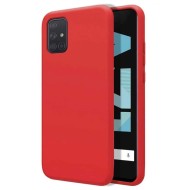 Funda De Gel De Silicona Samsung Galaxy A51 Rojo Robusta