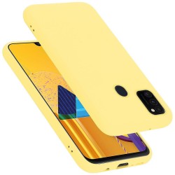 Funda De Gel De Silicona Samsung Galaxy M21 Amarillo Robusta