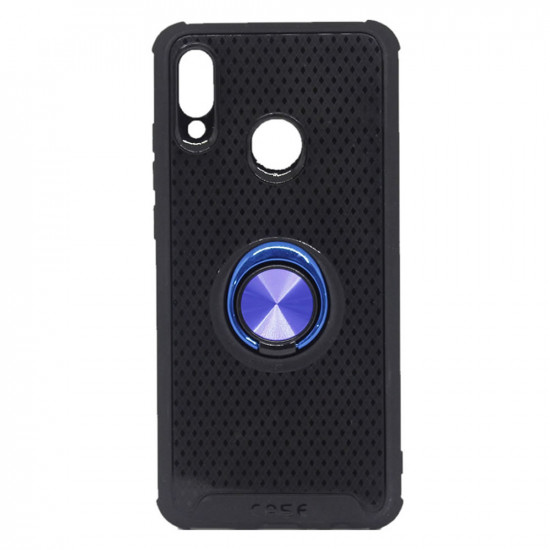 Funda De Silicona Con Anillo De Dedo Samsung Galaxy A10s Azul