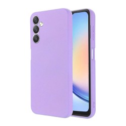 Samsung Galaxy A24 Lilac With Camera Protector Silicone Gel Case