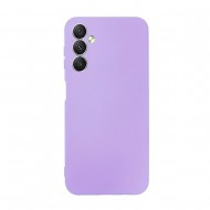 Funda De Gel De Silicona Samsung Galaxy A24 Lila Con Protector De Cámara