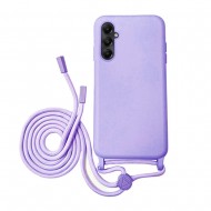 Samsung Galaxy A55 5G Lilac Robust Silicone Case With String