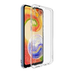 Funda De Gel De Silicona Samsung Galaxy A04e Transparente Con Protector De Cámara