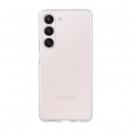 Funda De Gel De Silicona Samsung Galaxy S23 Transparente Con Protector De Cámara
