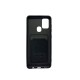 Funda De Gel De Silicona Negro Samsung Galaxy A21S Con Bolsillo Para Tarjetas