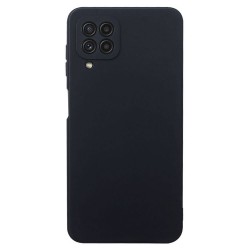 Funda De Gel De Silicona Samsung Galaxy A22 4G Negro Protector De Cámara