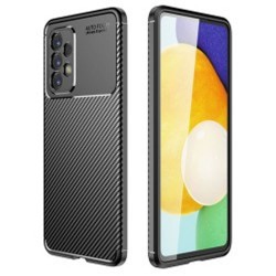 Funda De Gel De Silicona Samsung Galaxy A13 4g Negra Vennus Auto Focus Con Protector De Cámara