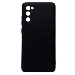 Funda De Gel De Silicona Samsung Galaxy S20 FE Negro Con Protector De Cámara