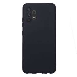 Funda De Gel De Silicona Samsung Galaxy A32 4G/A325 Negra Robusta Con Protector De Cámara