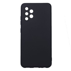 Funda De Gel De Silicona Samsung Galaxy A32 4G/A325 Negra Robusta Con Protector De Cámara