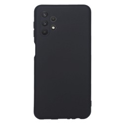 Funda De Gel De Silicona Samsung Galaxy A32 5G/A326 Negra Robusta Con Protector De Cámara