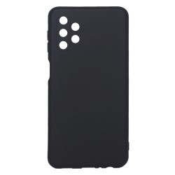 Funda De Gel De Silicona Samsung Galaxy A32 5G/A326 Negra Robusta Con Protector De Cámara