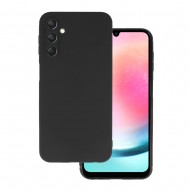 Funda De Gel De Silicona Samsung Galaxy A24 Negro Con Protector De Cámara