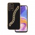 Funda De Gel De Silicona Samsung Galaxy A23 4G/5G Negro Con Protector De Cámara Y Tira De Mano Design 4