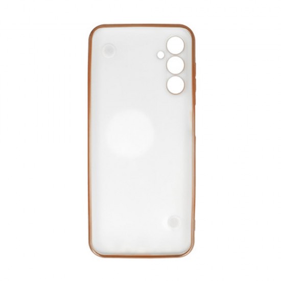 Samsung Galaxy A14 4G/5G White Silicone Gel Case With Camera Protector And Chain Design 3