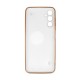 Samsung Galaxy A14 4G/5G White Silicone Gel Case With Camera Protector And Chain Design 3