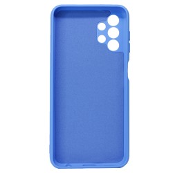 Funda De Gel De Silicona Samsung Galaxy A13 4G/A135 Azul Con Protector De Cámara Robusta