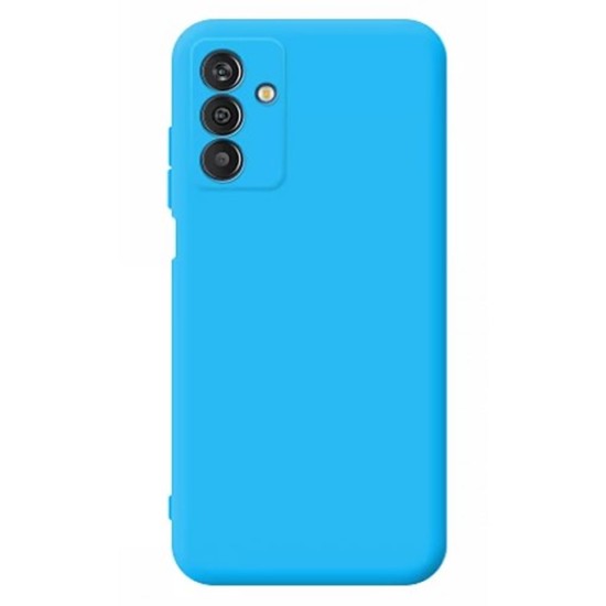 Funda De Silicona Samsung Galaxy M23 5G/M236 Azul Con Protector De Cámara