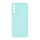 Samsung Galaxy A25 5G/A24 4G Turquoise Green With Camera Protector And Sliding Window Silicone Gel Case