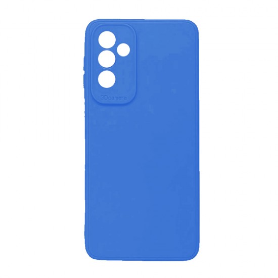 Capa Silicone Gel Samsung Galaxy A16 Azul Com Protetor De Câmera 3d