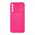 Capa Silicone Gel Samsung Galaxy A25 5g/A24 4g Rosa Choque Com Protetor De Câmera E Janela Deslizante