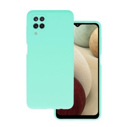 Silicone Cover Samsung Galaxy A12 Green Camera Protector