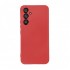 Funda De Silicona Samsung Galaxy S24 Roja Con Protector De Cámara Robusta