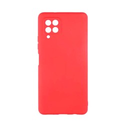 Capa De Silicone Samsung Galaxy A12 / A125 Rojo Robusta