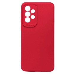 Funda De Gel De Silicona Samsung Galaxy A33 5G Roja Con Protector De Cámara