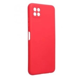 Funda De Gel De Silicona Samsung Galaxy A22 5G A226 Rojo Robusta Con Protector De Cámara