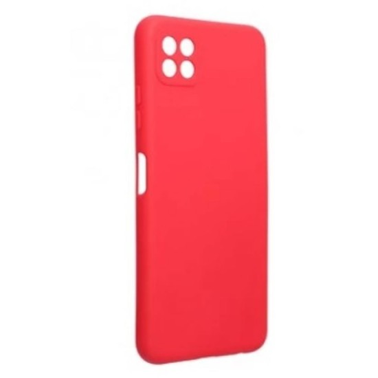 Funda De Gel De Silicona Samsung Galaxy A22 5G A226 Rojo Robusta Con Protector De Cámara