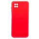 Funda De Gel De Silicona Samsung Galaxy A22 5G A226 Rojo Robusta Con Protector De Cámara