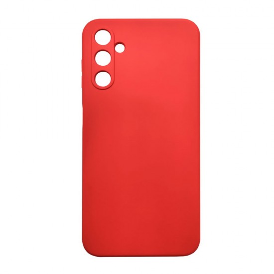 Capa Silicone Gel Samsung Galaxy A24 Vermelho Com Protetor De Câmera Robusta