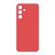 Capa Silicone Samsung Galaxy A35 Vermelho Com Protetor De Câmera