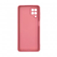 Funda De Gel De Silicona Samsung Galaxy A12 5G Rosa Abstracto Con Protector De Cámara