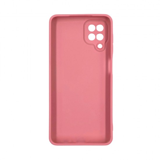 Funda De Gel De Silicona Samsung Galaxy A12 5G Rosa Abstracto Con Protector De Cámara