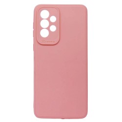 Funda De Gel De Silicona Samsung Galaxy A33 5g Rosa Con Protector De Cámara