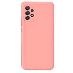 Funda De Gel De Silicona Samsung Galaxy A53 5G A536 Rosa Clara Robusta Con Protector De Cámara