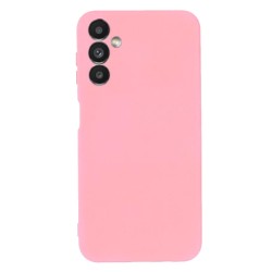 Funda De Gel De Silicona Samsung Galaxy A14 5G/A146 Rosa Claro Con Protector De Cámara