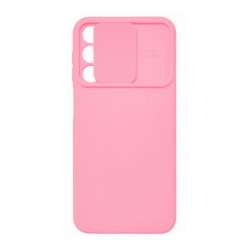 Samsung Galaxy A25 5G/A24 4G Light Pink With Camera Protector And Sliding Window Silicone Gel Case